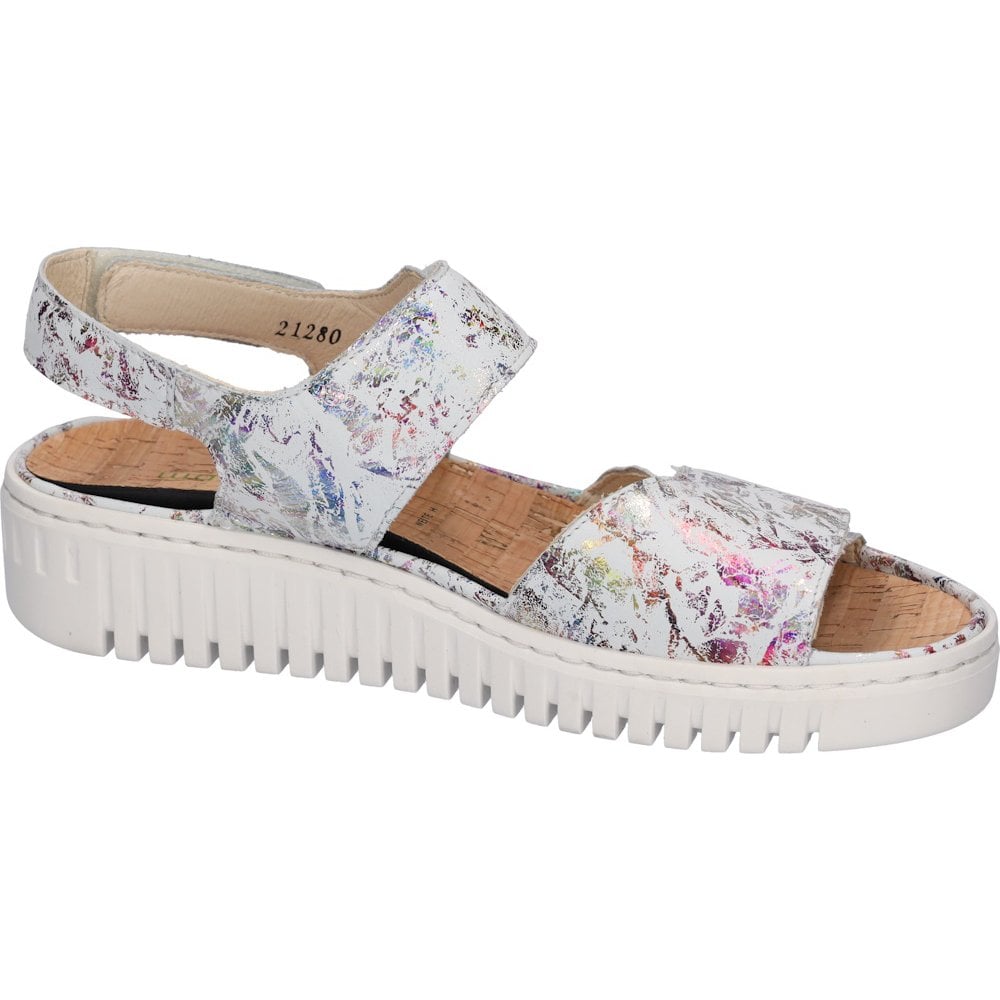 Waldlaufer 955001 Willow Adjustable Sandal - White Multi - image 002 |ww_colour=white-multi|ww_order=002|