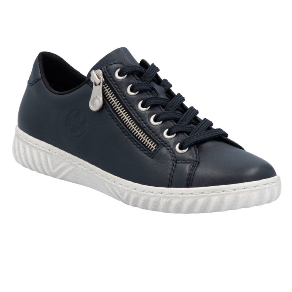 Rieker N0900 Lightweight Casual Lace Up/Zip Shoe - Blue - image 001 |ww_colour=blue|ww_order=001|