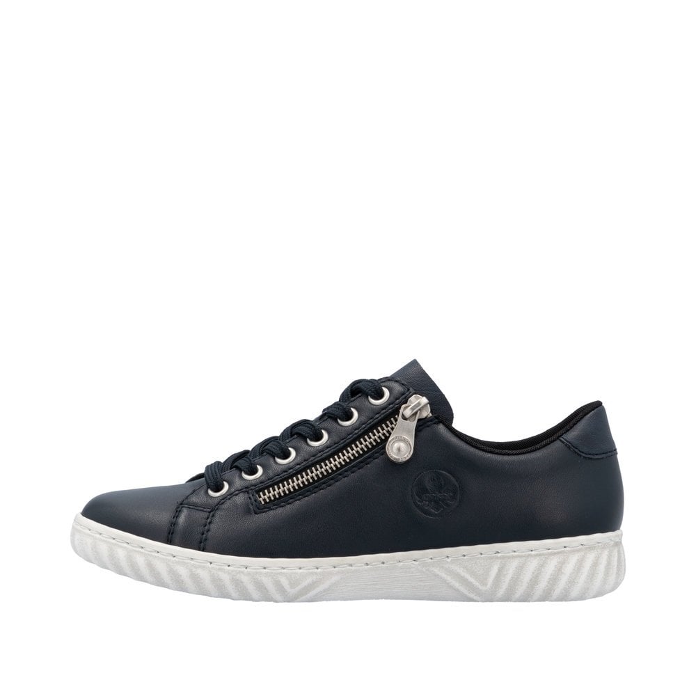 Rieker N0900 Lightweight Casual Lace Up/Zip Shoe - Blue - image 004 |ww_colour=blue|ww_order=004|