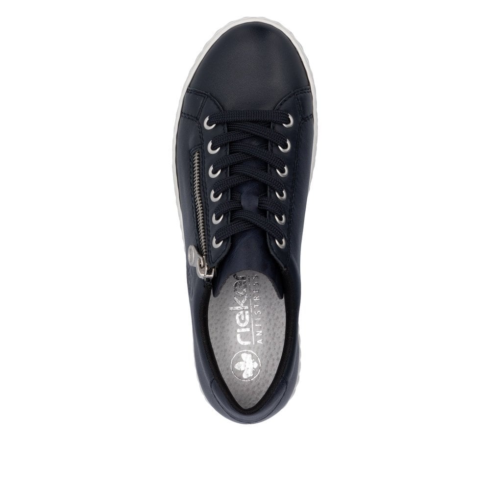 Rieker N0900 Lightweight Casual Lace Up/Zip Shoe - Blue - image 008 |ww_colour=blue|ww_order=008|