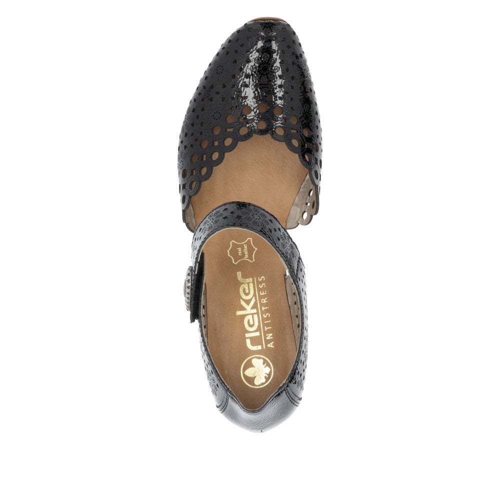 Rieker 43753 Heeled Summer Shoe - Black Patent - image 007 |ww_colour=black-patent|ww_order=007|