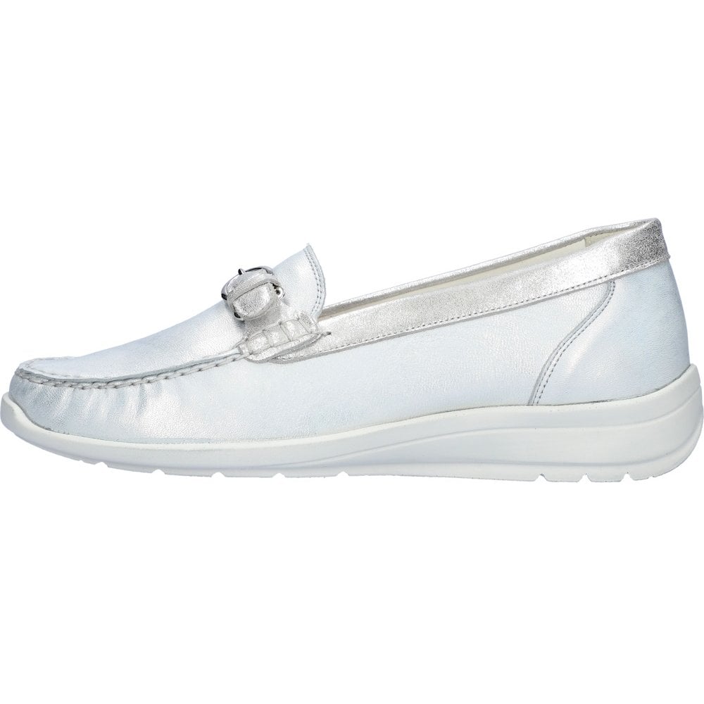 Waldlaufer Hinata Loafer Flats - Silver - image 002 |ww_colour=silver|ww_order=002|