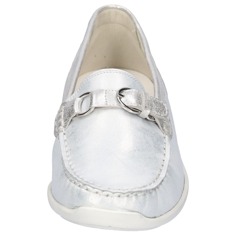 Waldlaufer Hinata Loafer Flats - Silver - image 003 |ww_colour=silver|ww_order=003|
