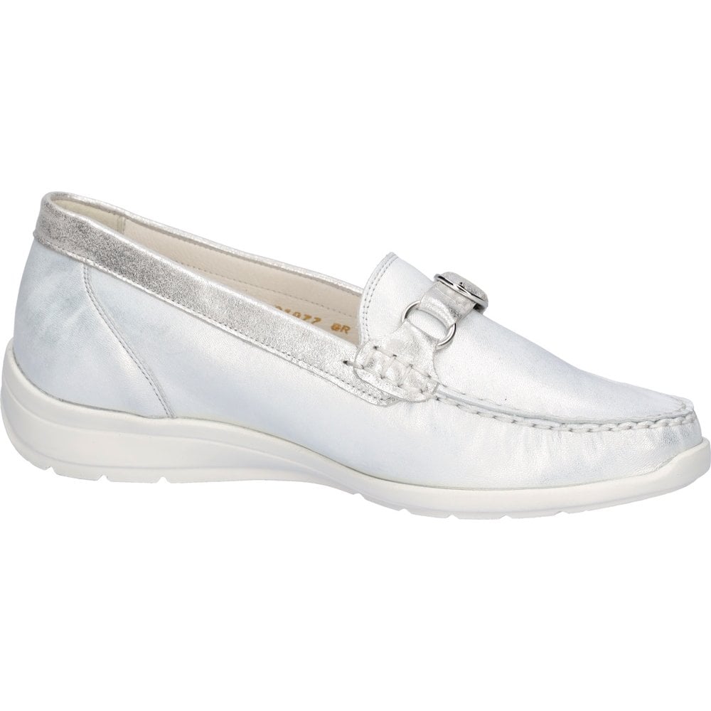 Waldlaufer Hinata Loafer Flats - Silver - image 004 |ww_colour=silver|ww_order=004|