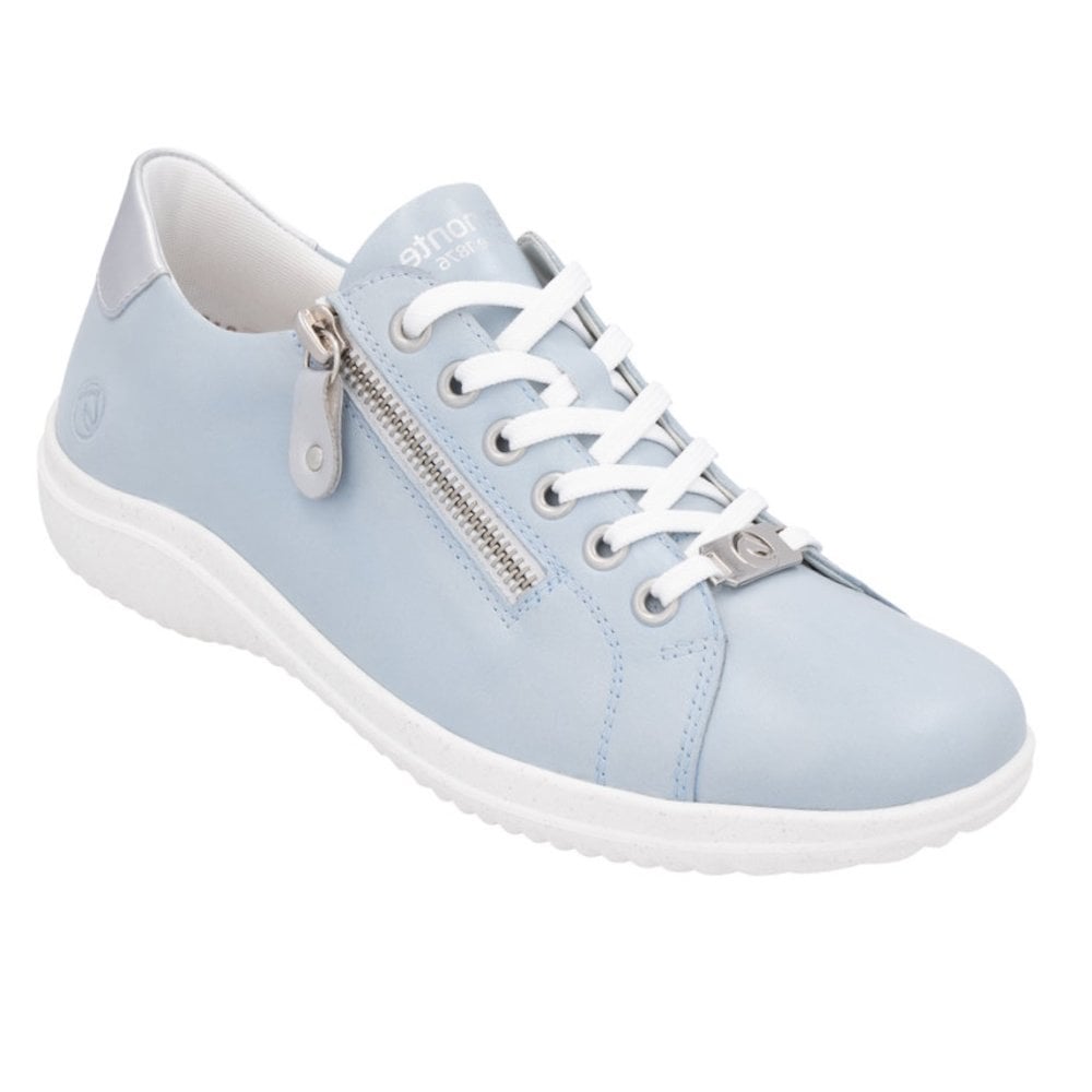 Remonte D1E03 Lace Up/ Zip Casual Shoe - Blue - image 001 |ww_colour=blue|ww_order=001|
