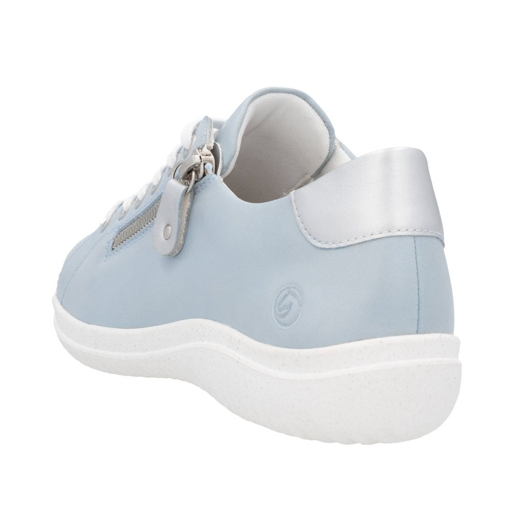 Remonte D1E03 Lace Up/ Zip Casual Shoe - Blue - image 006 |ww_colour=blue|ww_order=006|