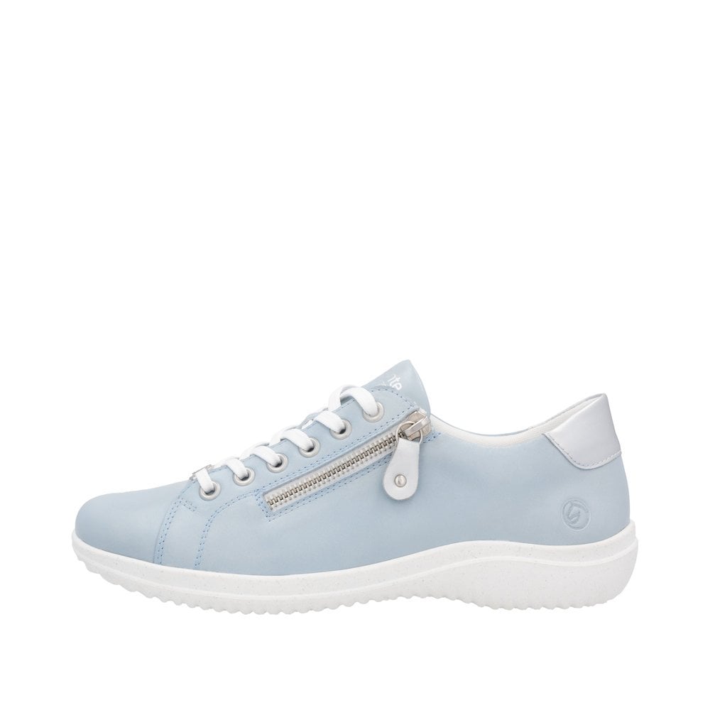 Remonte D1E03 Lace Up/ Zip Casual Shoe - Blue - image 007 |ww_colour=blue|ww_order=007|