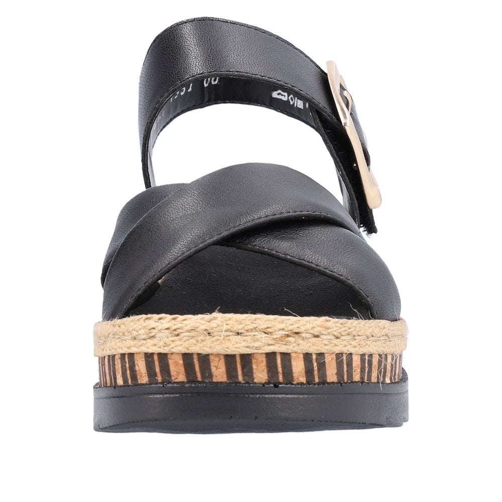 Rieker V7951 Wedge Sandal - Black - image 005 |ww_colour=black|ww_order=005|