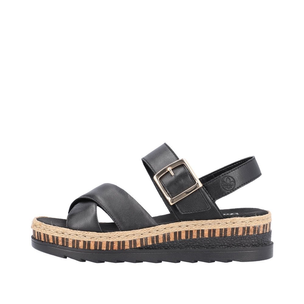 Rieker V7951 Wedge Sandal - Black - image 006 |ww_colour=black|ww_order=006|