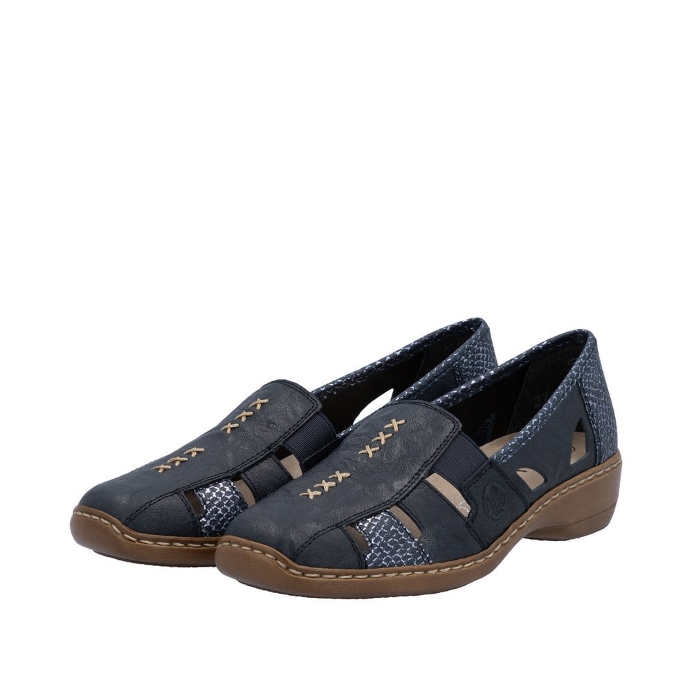 Rieker Doris 41385 Shoe - Blue - image 003 |ww_colour=blue|ww_order=003|