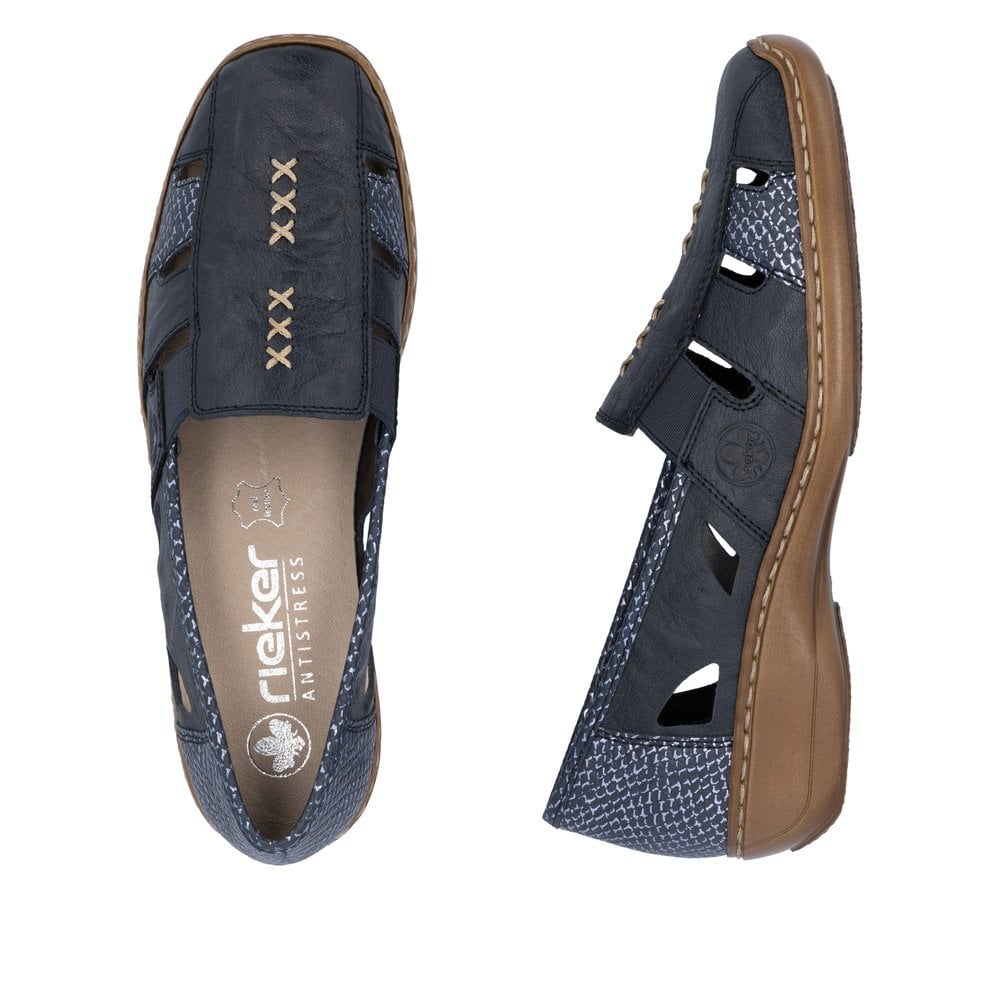 Rieker Doris 41385 Shoe - Blue - image 008 |ww_colour=blue|ww_order=008|