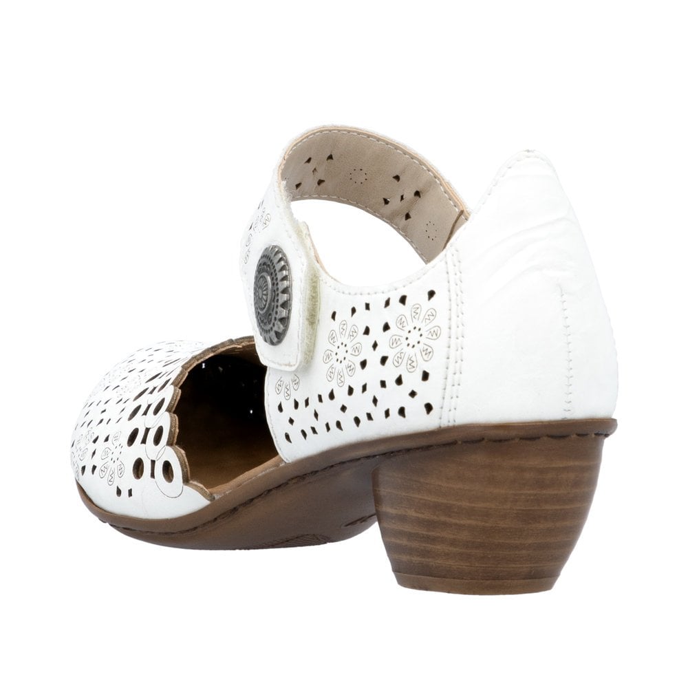 Rieker 43753 Heeled Summer Shoe - White - image 004 |ww_colour=white|ww_order=004|