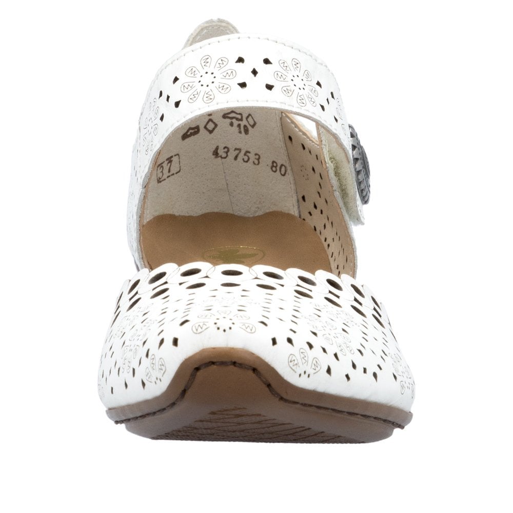 Rieker 43753 Heeled Summer Shoe - White - image 006 |ww_colour=white|ww_order=006|