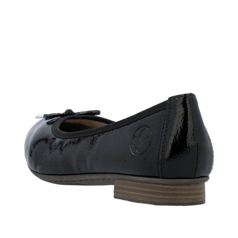 Rieker 51950 Slip On Ballet Pump - Black - image 005 |ww_colour=black|ww_order=005|
