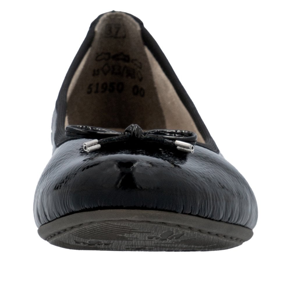 Rieker 51950 Slip On Ballet Pump - Black - image 007 |ww_colour=black|ww_order=007|