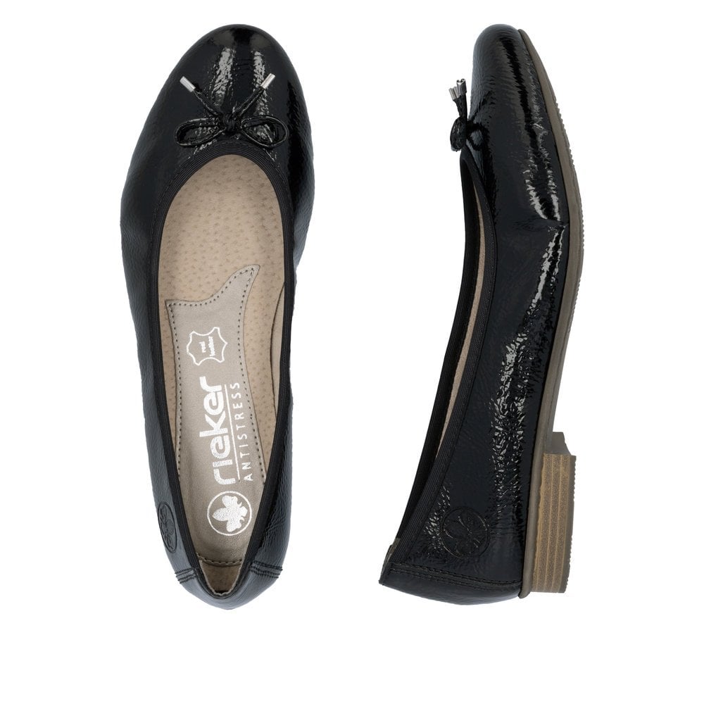 Rieker 51950 Slip On Ballet Pump - Black - image 009 |ww_colour=black|ww_order=009|