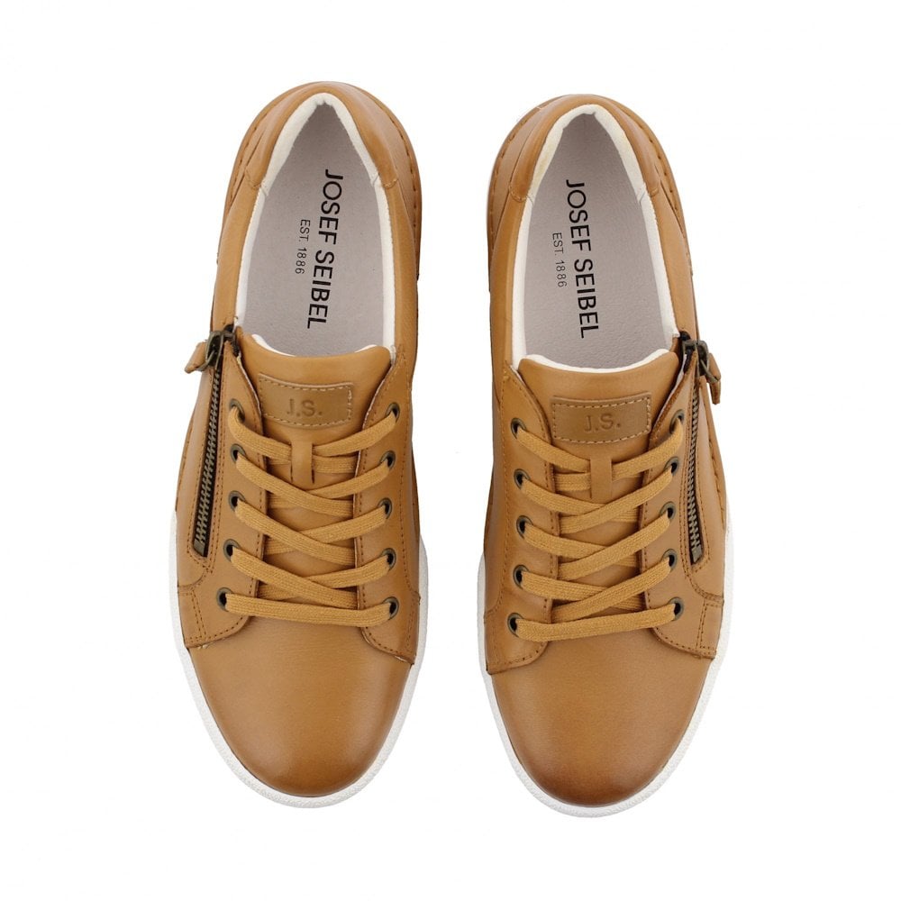 Josef Seibel Claire 03 Lace/Zip up Trainer - Camel - image 007 |ww_colour=camel|ww_order=007|