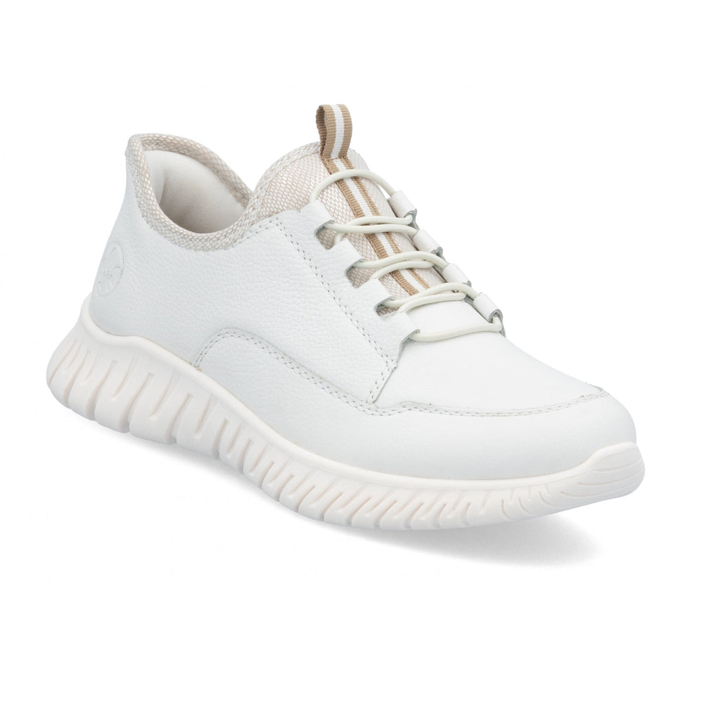 Rieker Slip On Casual Summer Shoe - White - image 001 |ww_colour=white|ww_order=001|