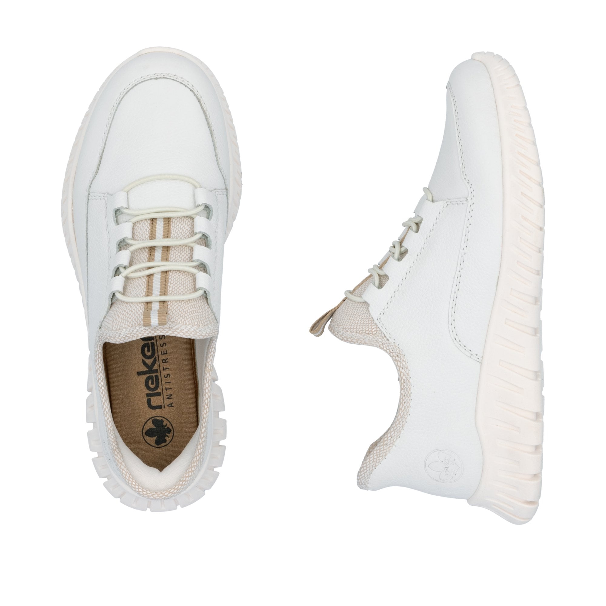 Rieker Slip On Casual Summer Shoe - White - image 006 |ww_colour=white|ww_order=006|