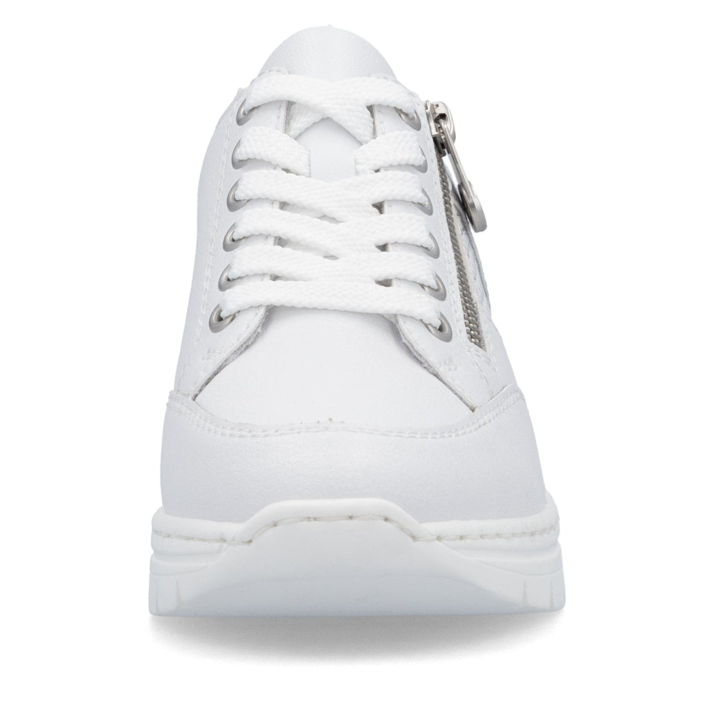 Rieker N8322 Lace/Zip up Casual Shoe - White - image 002 |ww_colour=white|ww_order=002|