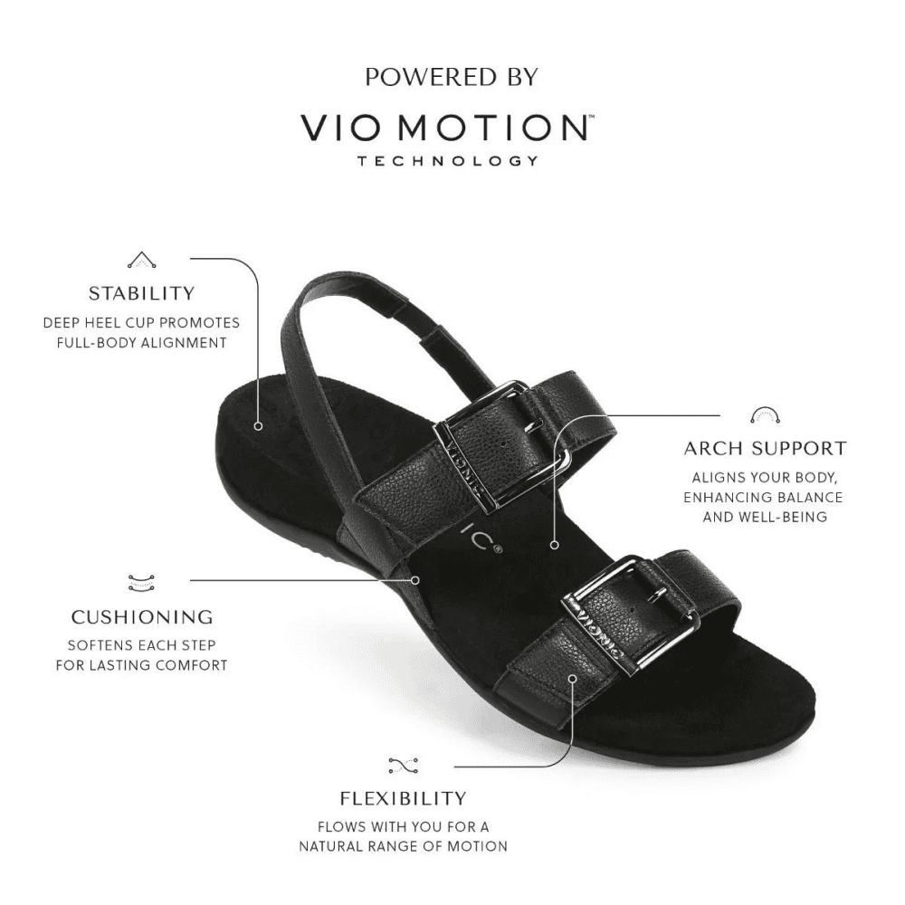 Vionic Reese Wide Fit Slingback Sandal - Black - image 002 |ww_colour=black|ww_order=002|