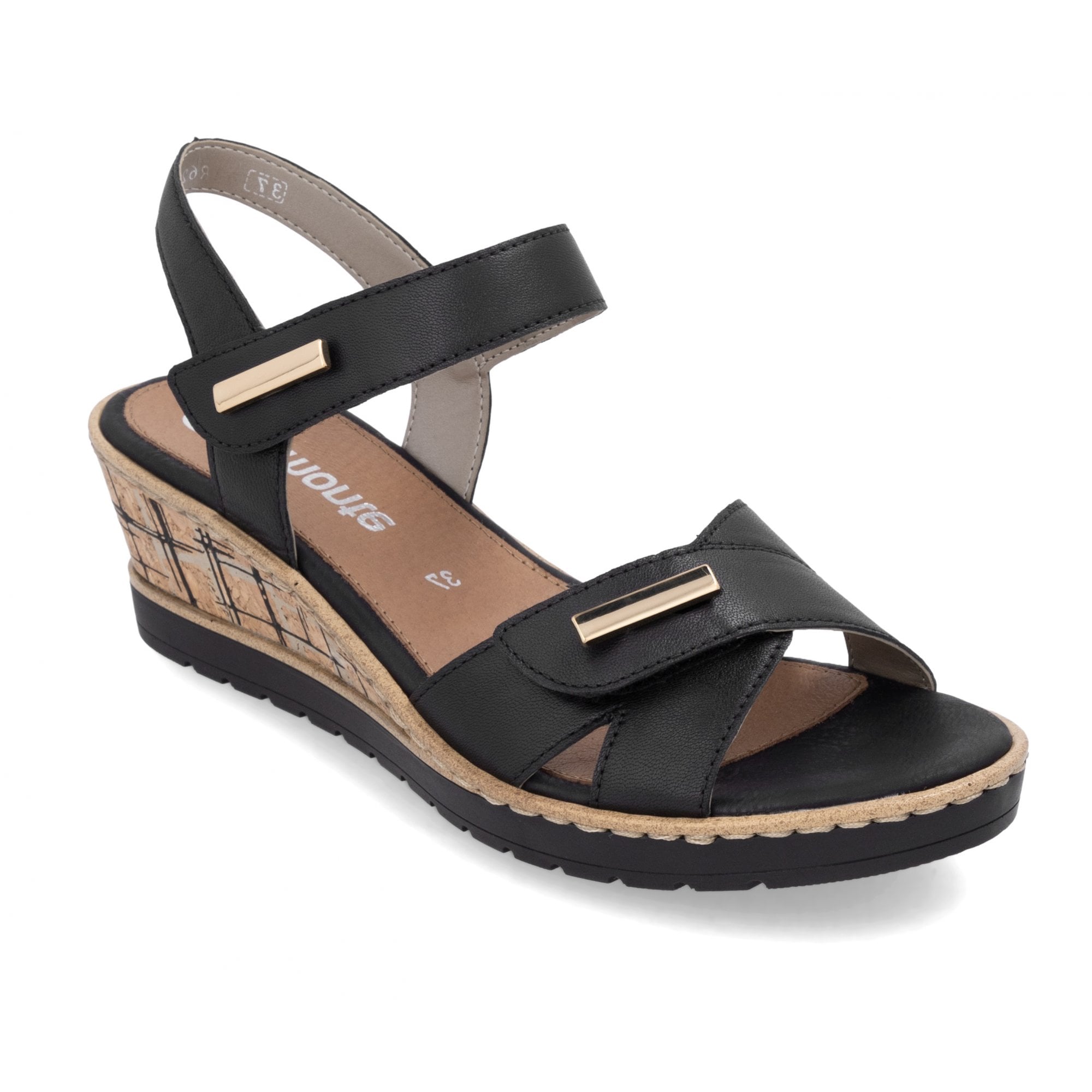 Remonte R6266 Summer Sandals - Black - image 001 |ww_colour=black|ww_order=001|