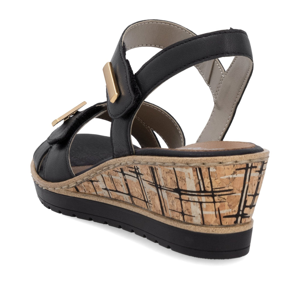 Remonte R6266 Summer Sandals - Black - image 006 |ww_colour=black|ww_order=006|