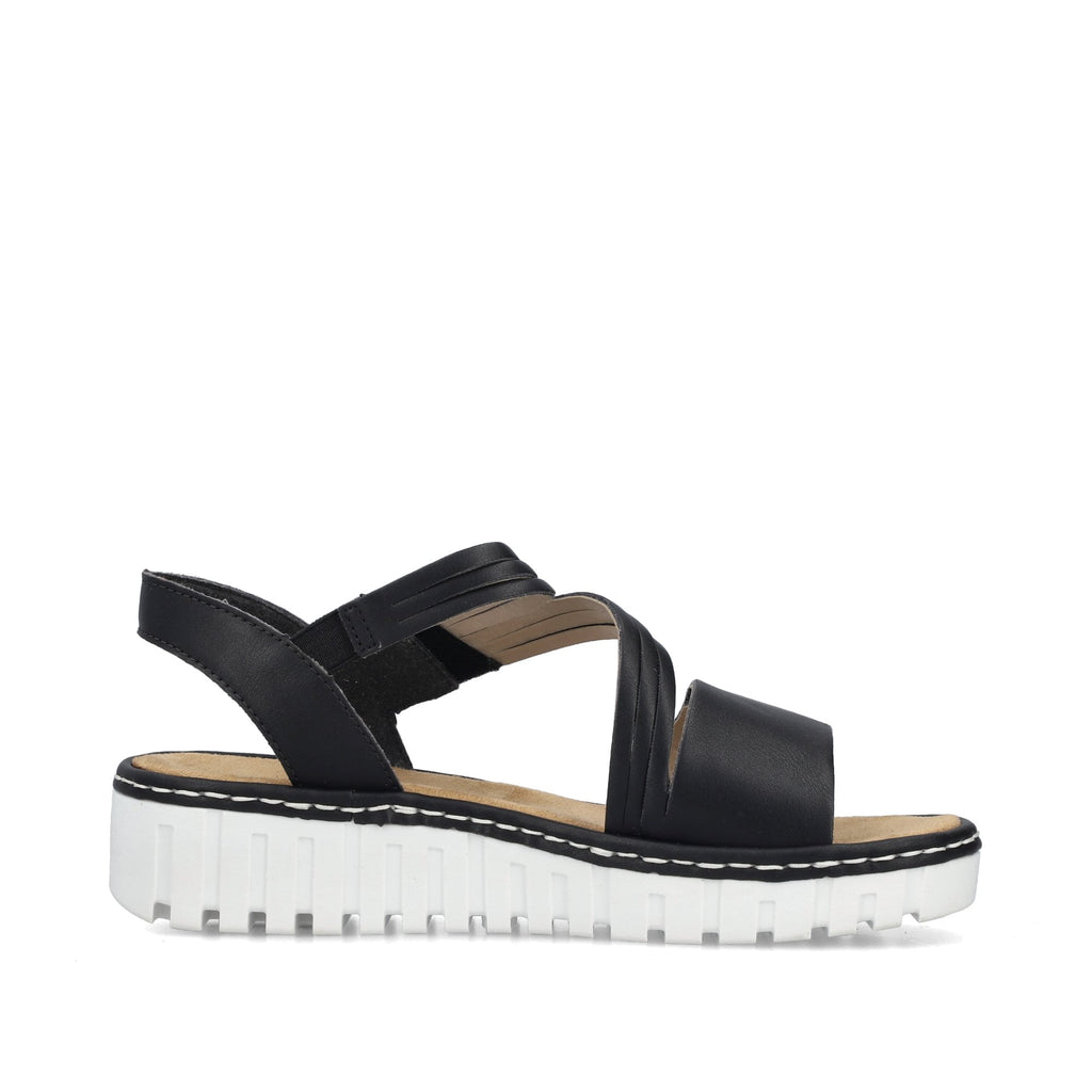 Rieker V1364 Double Strap Sandal - Black - image 004 |ww_colour=black|ww_order=004|