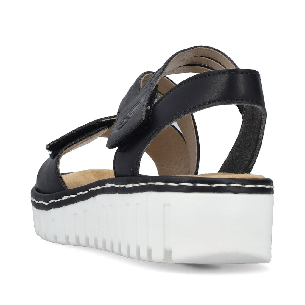 Rieker V1364 Double Strap Sandal - Black - image 005 |ww_colour=black|ww_order=005|