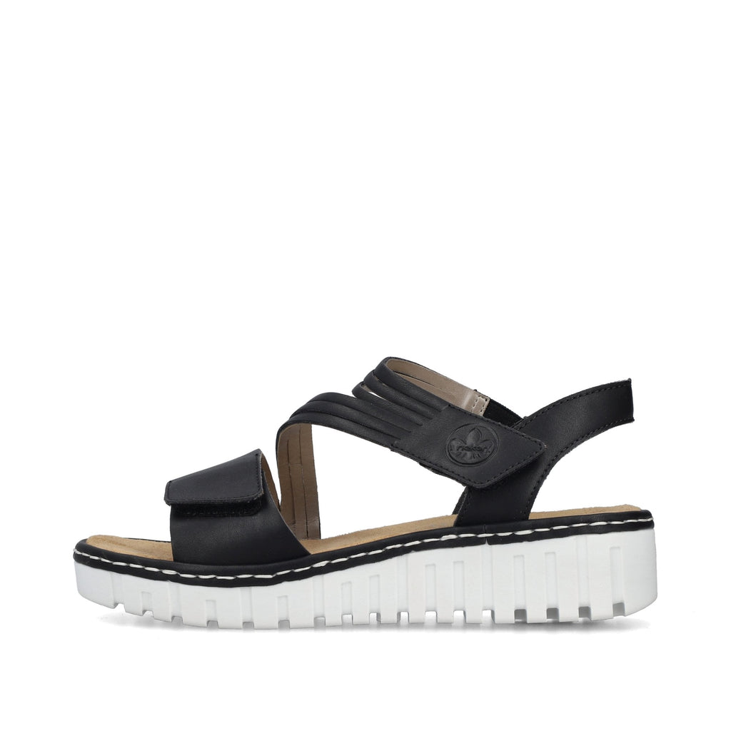 Rieker V1364 Double Strap Sandal - Black - image 008 |ww_colour=black|ww_order=008|