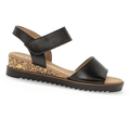 Gabor Raynor Low Wedge Sandal - Black - image 001 |ww_colour=black|ww_order=001|