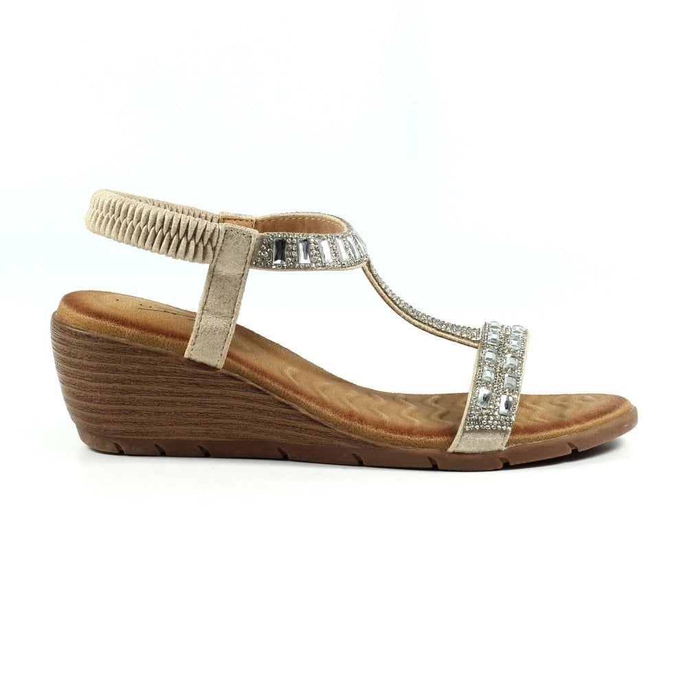 Lunar Macie Wedge Sandal - Silver - image 003 |ww_colour=silver|ww_order=003|
