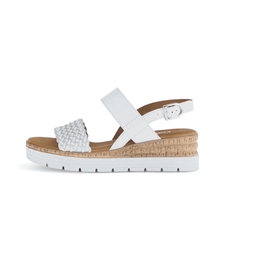 Gabor Wedge Sandal 705 - White - image 002 |ww_colour=white|ww_order=002|