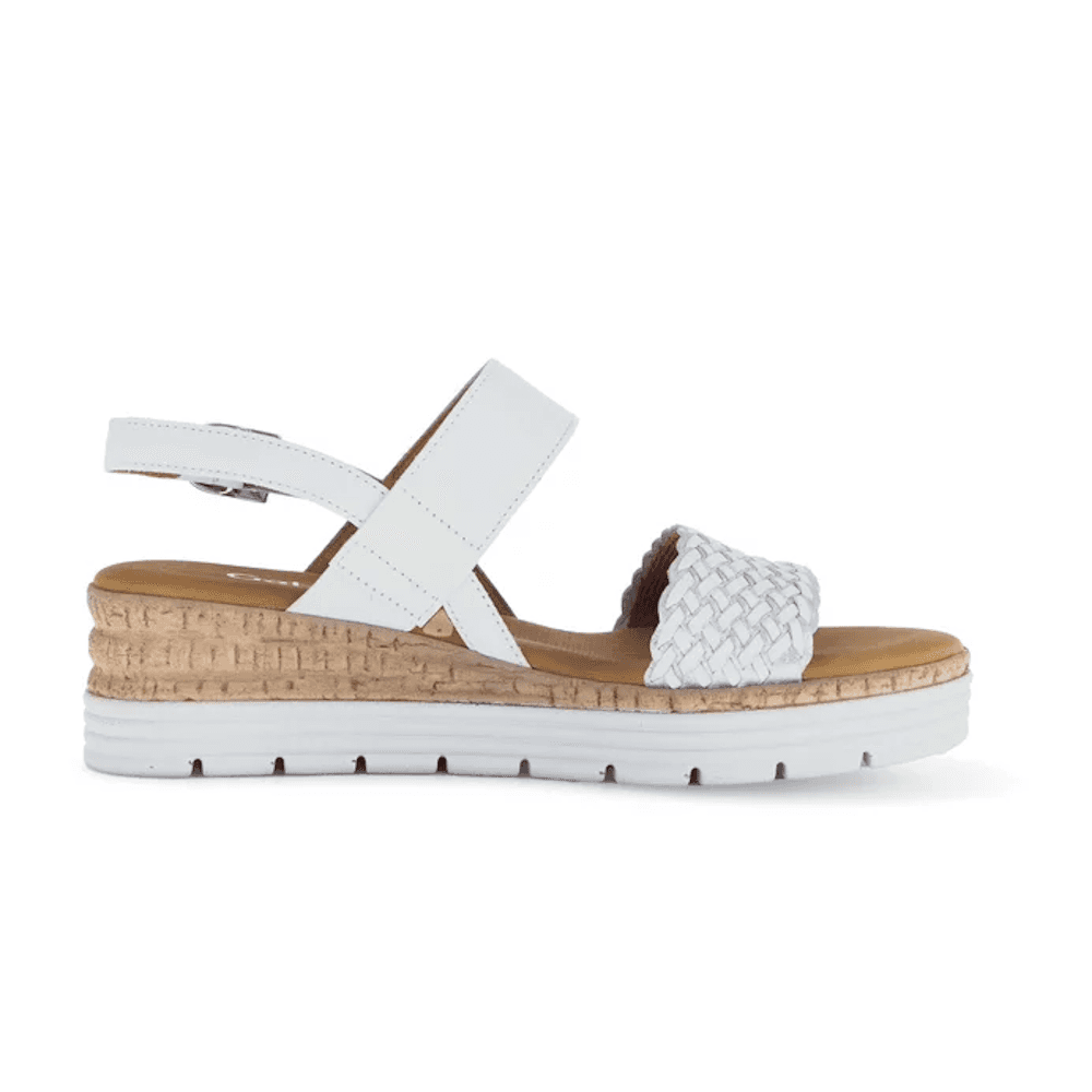 Gabor Wedge Sandal 705 - White - image 003 |ww_colour=white|ww_order=003|