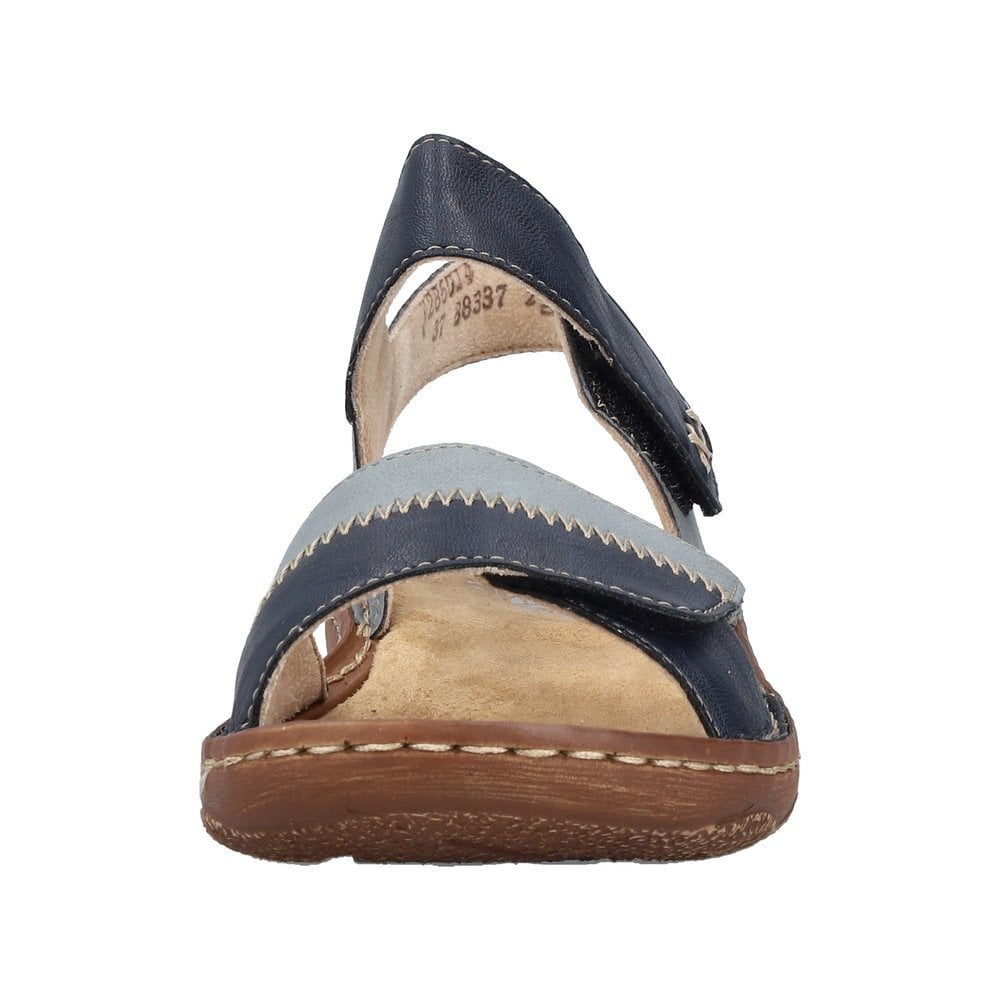 Rieker V2860 Touch Fastening Sandal - Blue - image 005 |ww_colour=blue|ww_order=005|