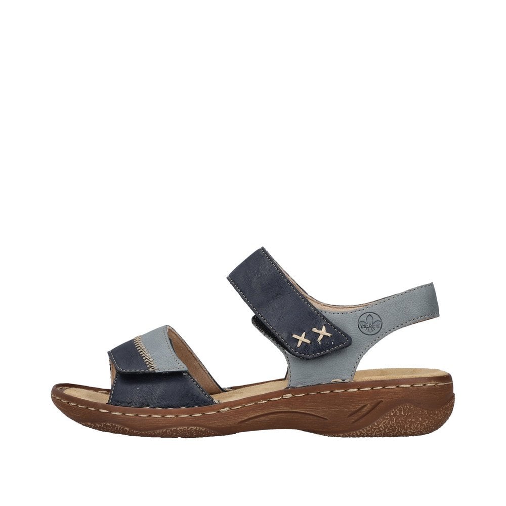 Rieker V2860 Touch Fastening Sandal - Blue - image 006 |ww_colour=blue|ww_order=006|