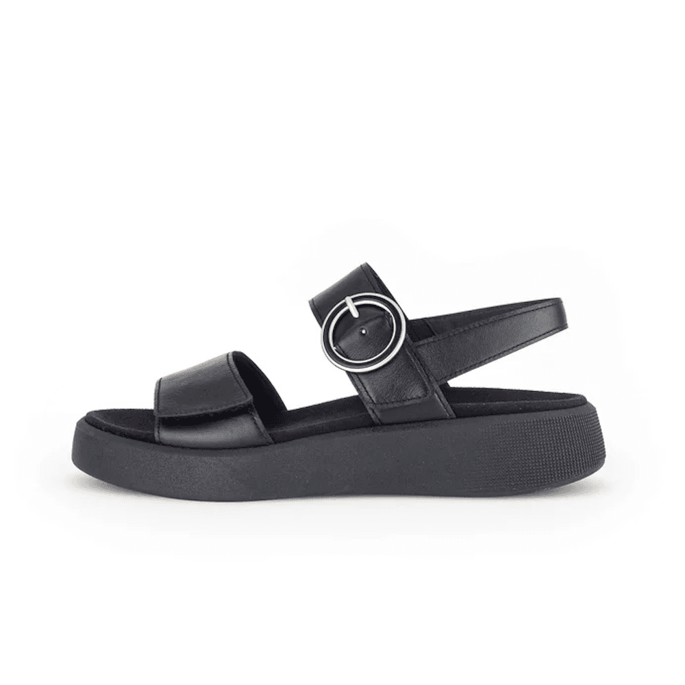 Gabor Pack Leather Sandal - Black - image 004 |ww_colour=black|ww_order=004|