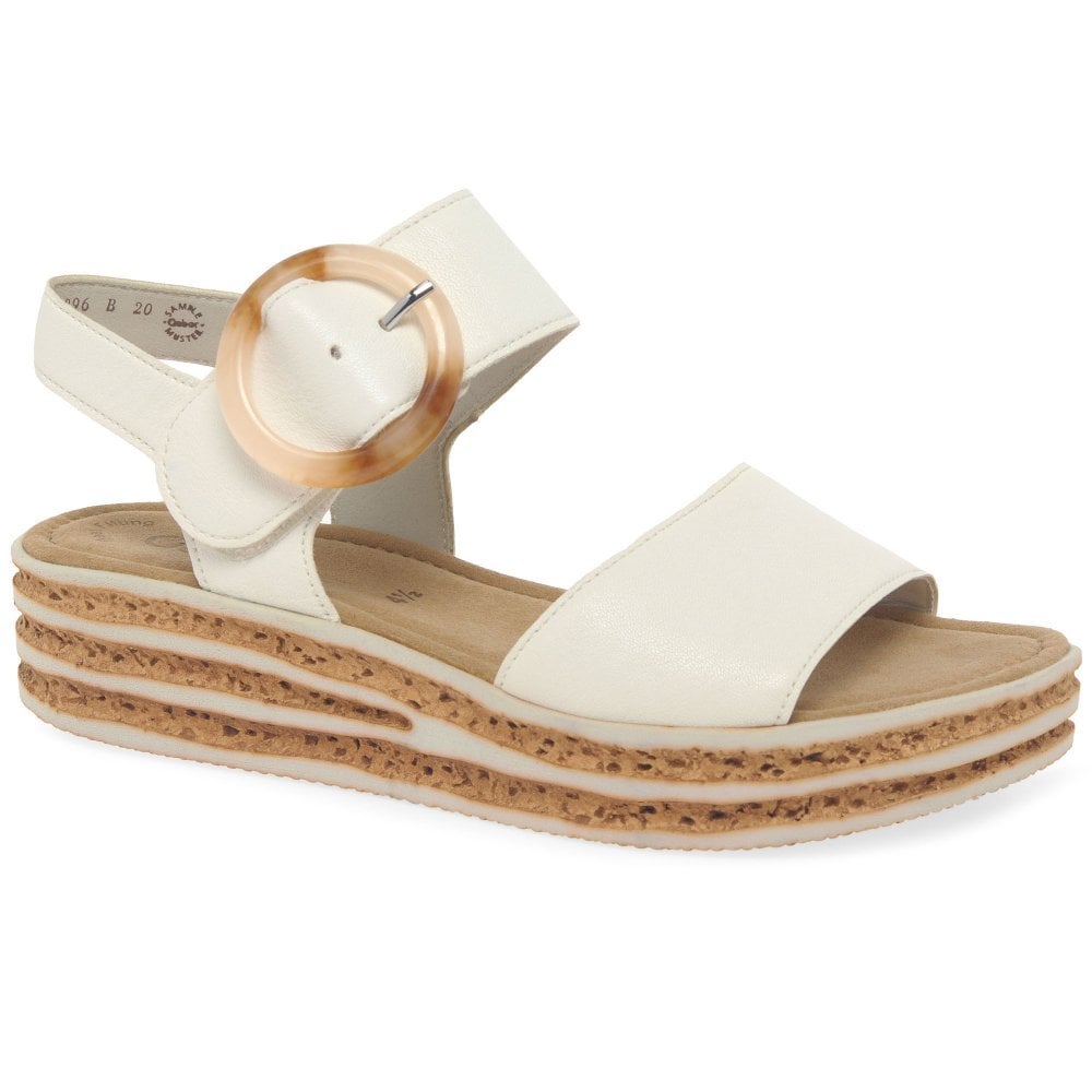 Gabor Andre Wedge Sandal - Latte - image 001 |ww_colour=latte|ww_order=001|