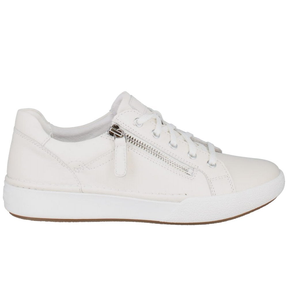 Josef Seibel Claire 03 Lace/Zip up Trainer - White - image 002 |ww_colour=white|ww_order=002|