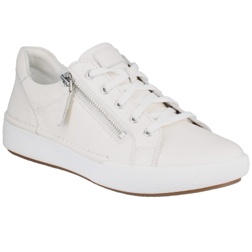 Josef Seibel Claire 03 Lace/Zip up Trainer - White - image 001 |ww_colour=white|ww_order=001|
