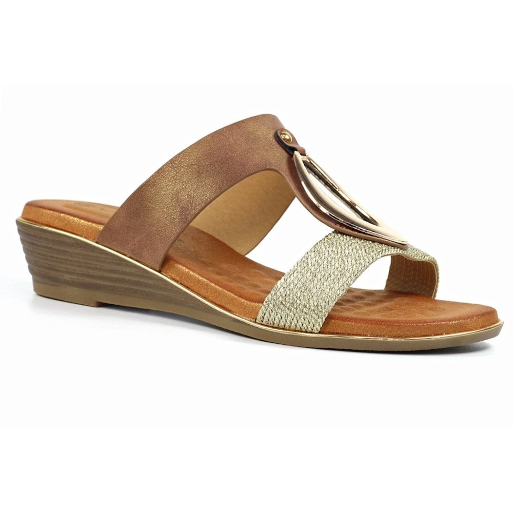 Lunar Porto Mule Sandal - Brown - image 001 |ww_colour=brown|ww_order=001|
