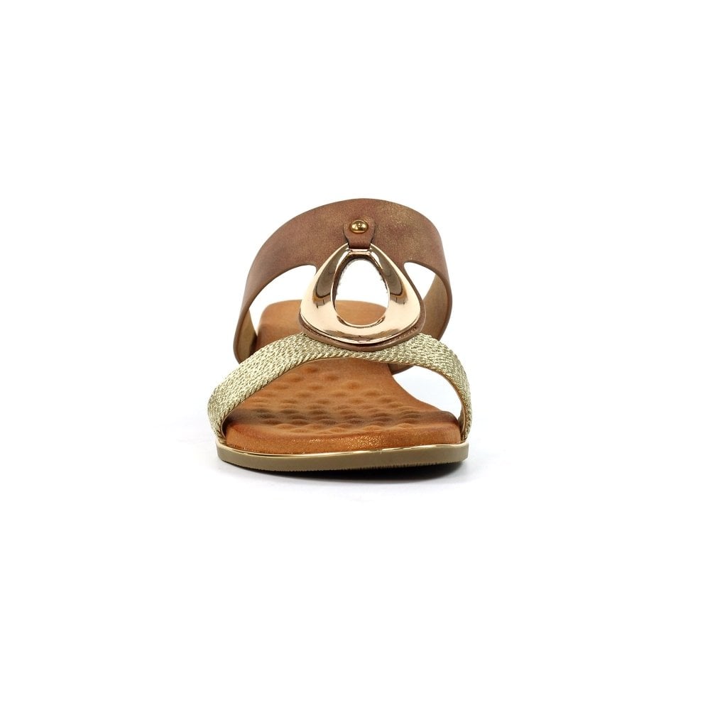 Lunar Porto Mule Sandal - Brown - image 002 |ww_colour=brown|ww_order=002|