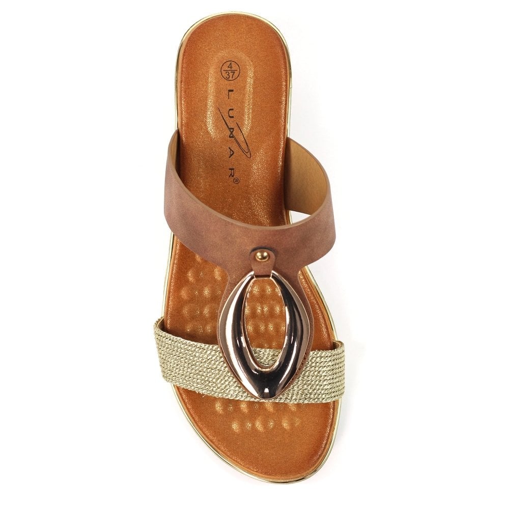 Lunar Porto Mule Sandal - Brown - image 005 |ww_colour=brown|ww_order=005|