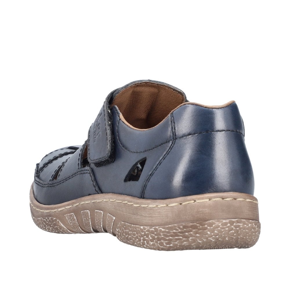Rieker Fisherman Closed Toe Sandal - Blue - image 003 |ww_colour=blue|ww_order=003|