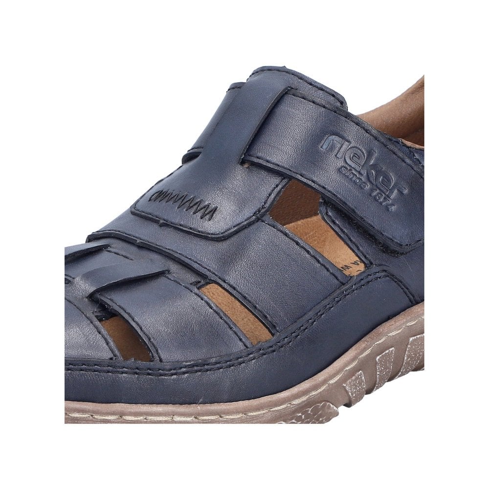 Rieker Fisherman Closed Toe Sandal - Blue - image 005 |ww_colour=blue|ww_order=005|