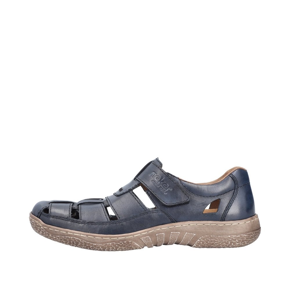 Rieker Fisherman Closed Toe Sandal - Blue - image 008 |ww_colour=blue|ww_order=008|