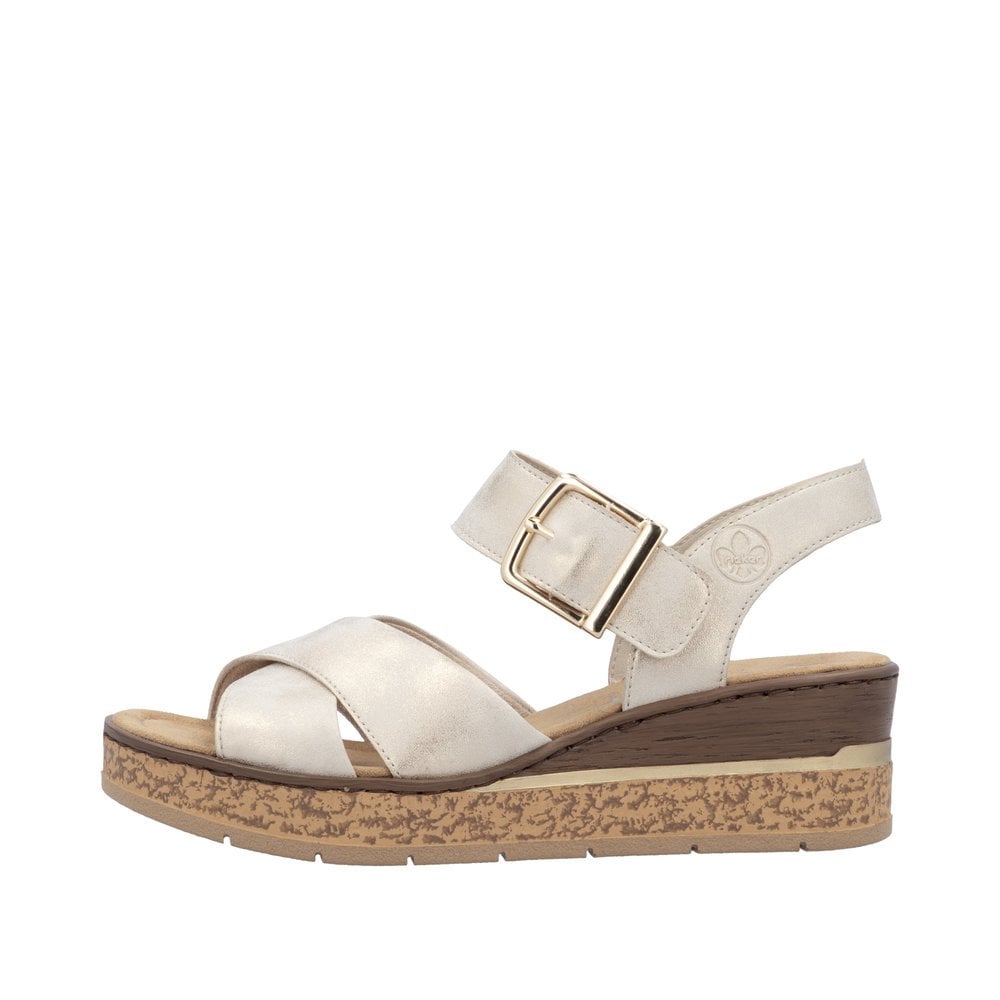 Rieker 63795 Wedge Sandal - Beige - image 006 |ww_colour=beige|ww_order=006|