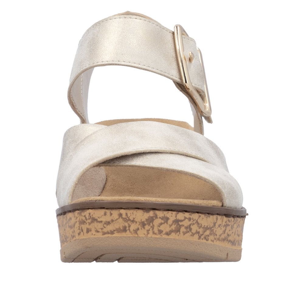 Rieker 63795 Wedge Sandal - Beige - image 007 |ww_colour=beige|ww_order=007|