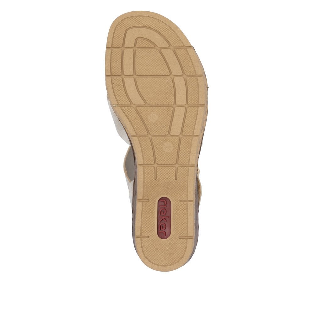 Rieker 63795 Wedge Sandal - Beige - image 008 |ww_colour=beige|ww_order=008|