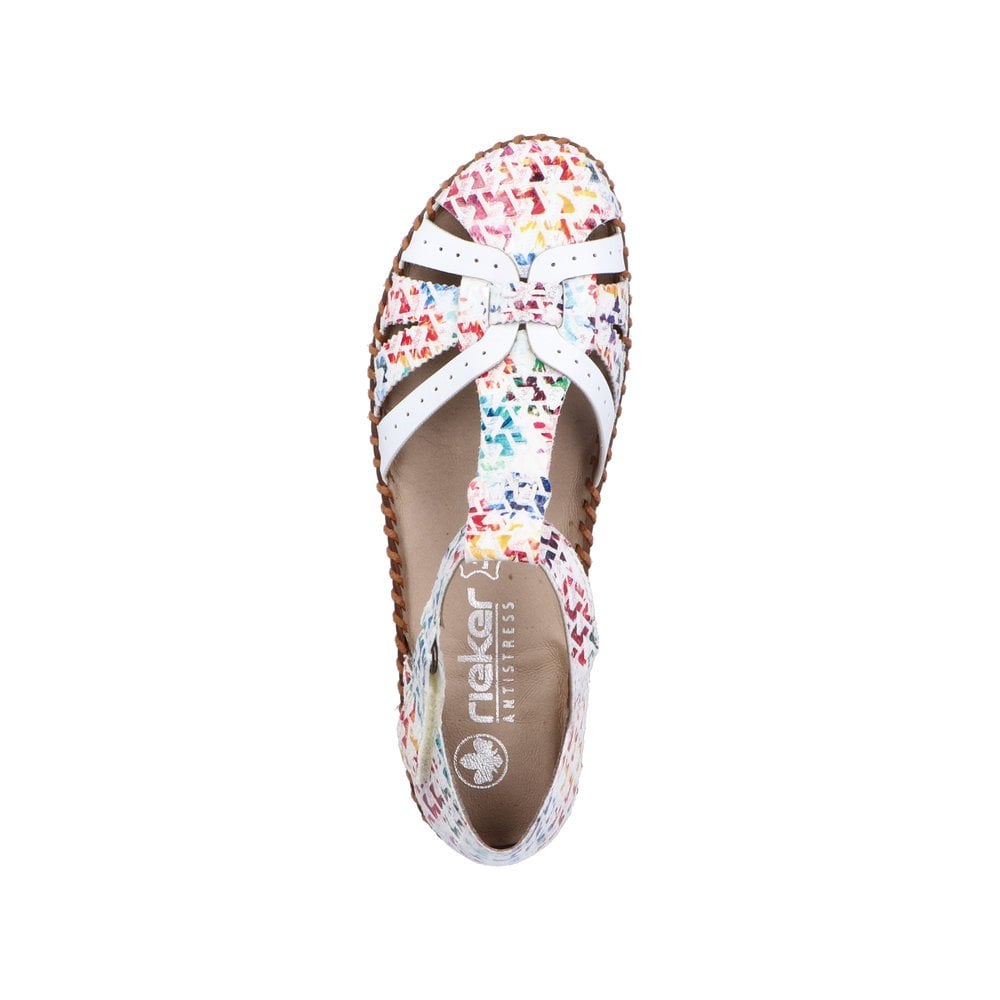Rieker M1650 T Bar Summer Shoe - Multi - image 006 |ww_colour=multi|ww_order=006|